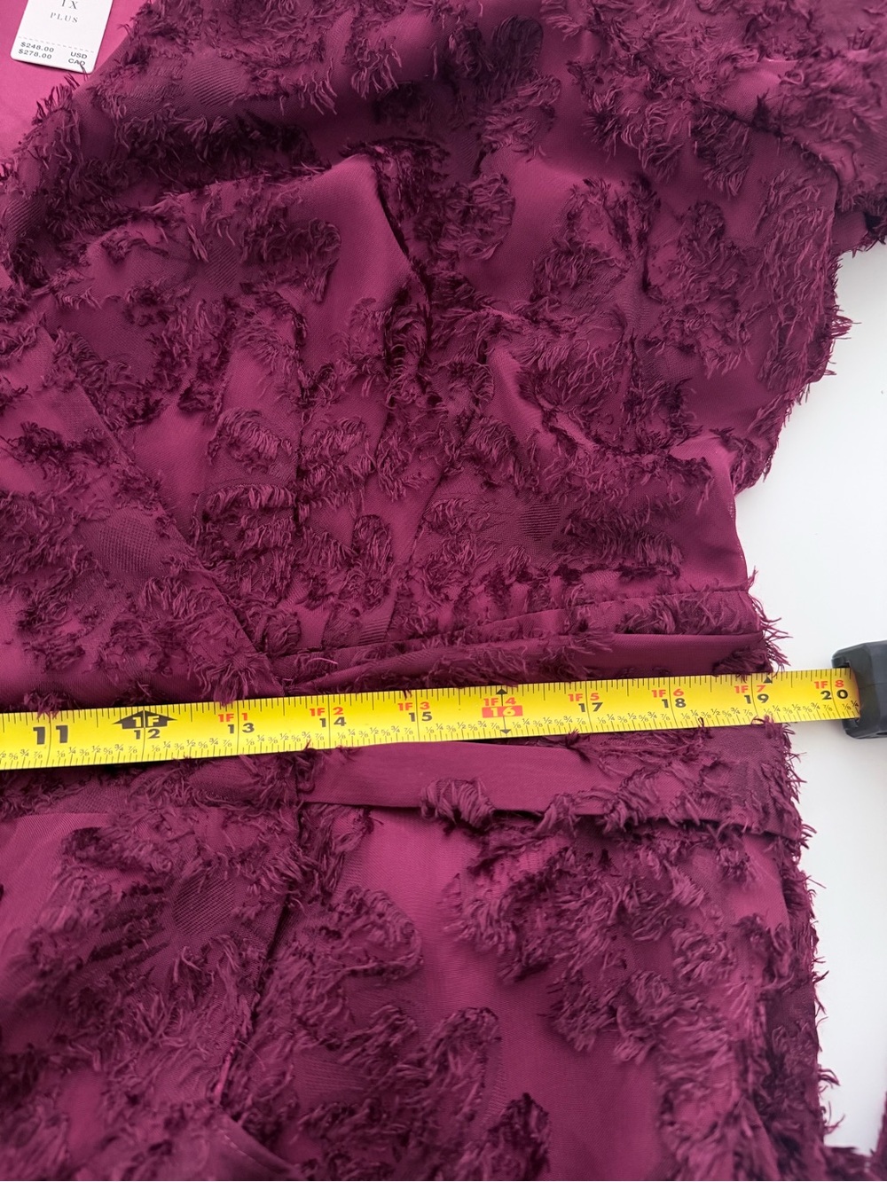 Hutch ANTHROPOLOGIE Wine Textured Wrap Maxi Dress - Picture 7 of 9
